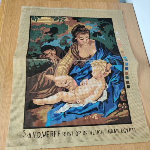 Tapisserie A.V.D Weff rouille Op De Vlucht Narr Egypte Needlepoint toile art cadeau  - Photo 1/6
