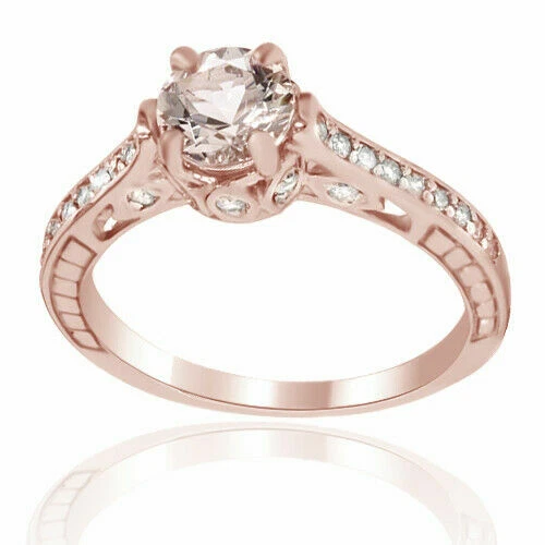 14ct Metal Purity Morganite Fine Rings