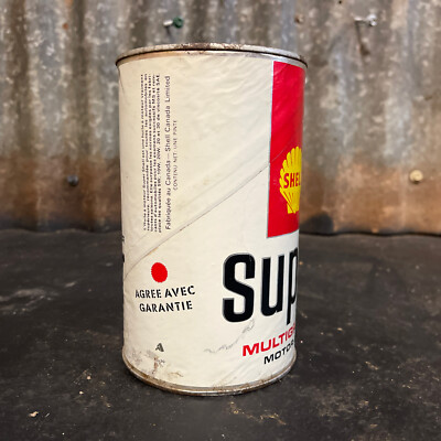 Shell Super Motor Oil Vintage 1 Quart Canada Tin | eBay UK