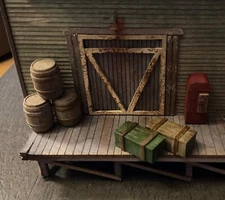 HO Scale Detail Set Crates Barrels Soda Machines Set of 14 3d Printed