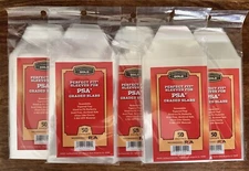 250 Cardboard Gold Perfect Fit Sleeves PSA Graded Slabs WITHOUT PSA LOGO 50 X 5