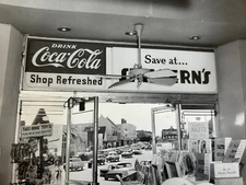 1950s Coca-Cola Skillern's Drug Store Inside Before-After Two Original Photos