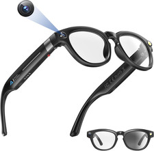 AI Smart Glasses with 1080P HD Camera, AI Real-Time Translation, Bluetooth Audio