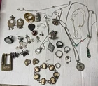 Lot of Vintage Sterling Silver Jewelry Pieces Necklace Rings Bracelets 184 Grams