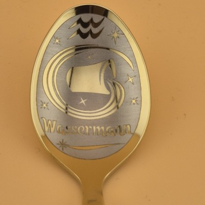 Geschenkidee Teelöffel Geschenk Stetnzeichen Wassermann