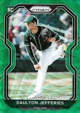 2021 Panini Prizm #95 Daulton Jefferies Green Wave Prizm