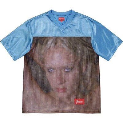 Rare Supreme Gummo Football Top L Boxy Mesh Jersey Graphic Blue