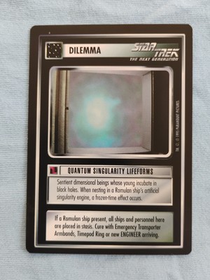 Dilemma Quantum Singularity Lifeforms - Star Trek CCG Next Gen #58F