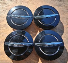 Chrysler 300 Pacifica Center Cap Set Of 4 Black 2017-2024 Pn 1lb74trmab A1