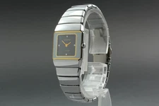 Near MINT Rado DiaStar Jublie 153.0334.3 4P Diamond Quartz 21mm Ladies Watch