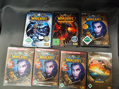 World of Warcraft Blizzard PC Sammlung Big Box Set + 4x Sealed Testversionen