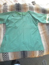 NEW Handmade medieval men's T tunic, large, green, SCA cosplay LARP