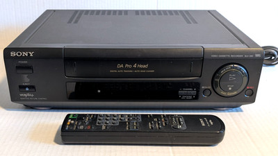 Sony Video Cassette Recorder SLV-390 DA Pro 4 Head w/ Remote - Tested VGC