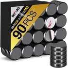 90Pcs Strong Magnets for Crafts with Adhesive Backing,Ceramic Magnets Small R.