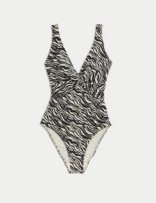 Marks & Spencer Womens Swimsuit in Ecru Mix - M&S - Image 1 of 4