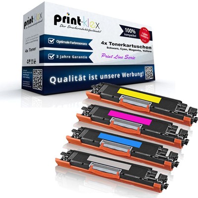 4x Nicht Originale Toner für HP LaserJet-CP-1025-NW-Color HP  Print Line
