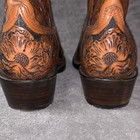 Black Jack El Patron Mahogany & Black Hand Tooled Boots #HT129, Men’s 9 D — photo 5
