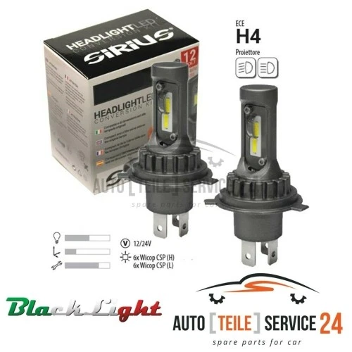 Glühlampe Fernscheinwerfer Automotive Accessories Sirius XL H4 CSP für Bmw Fiat - Bild 3 von 4