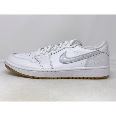 Air Jordan 1 Low Gum Platinum White Golf Shoes, Size 15 BNIB