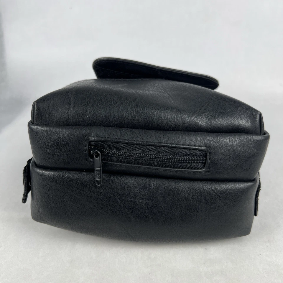 De colección Estuche Lógico Bolso de Cuero Cremallera Bolso para Cámara con Correa Estuche de Transporte 8”x5”x8” Foto 4 de 4