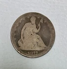 1877-S Seated Liberty Half Dollar, AG Details, Cleaned