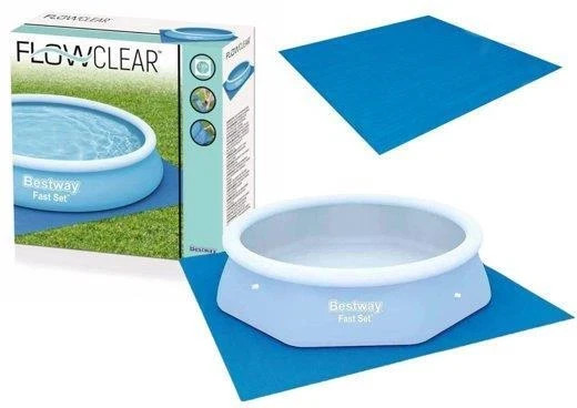 Alfombra protectora de piso de piscina de tela de suelo Bestway de 13 pies para piscinas de 8 pies a 12 pies