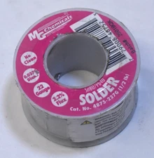 MG Chemicals Solder Wire 60/40 No Clean 1/2 lb Spool 22 AWG .032" Dia 2.2% Flux