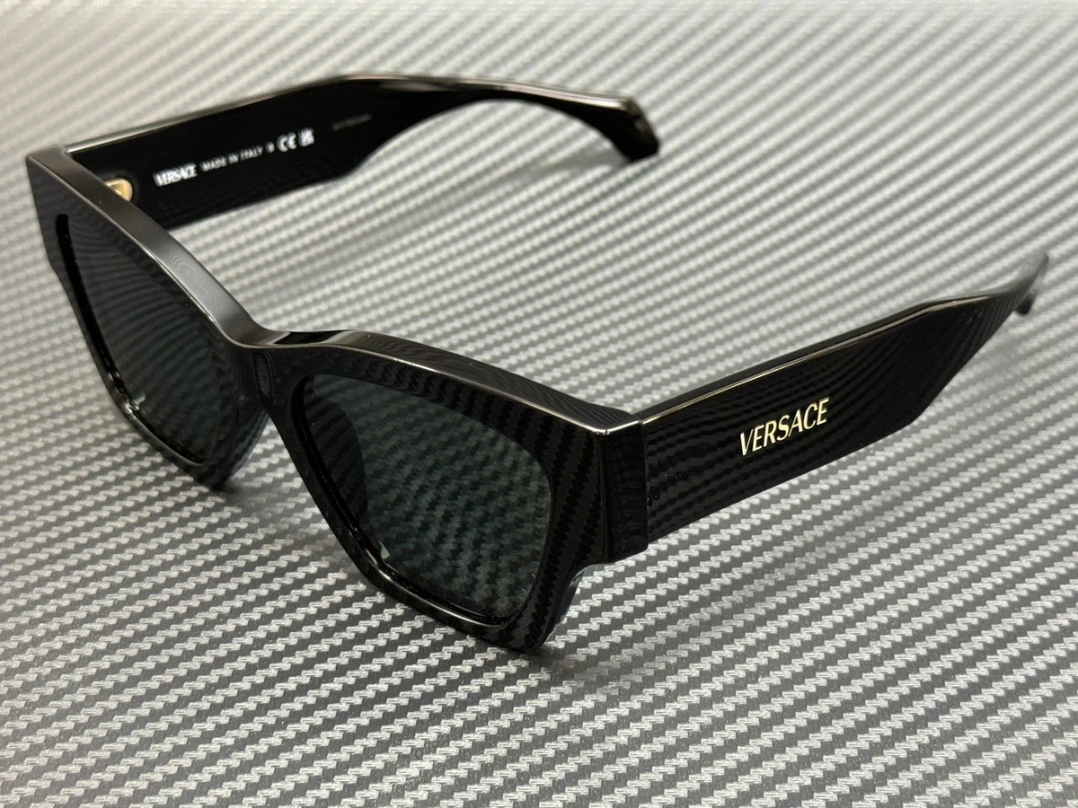 NWT Versace Black Cat-Eye Sunglasses VE4492U 53mm With Case Versace VE4492U M (53 - 18) with Grey lenses and Brown frame  main image 2