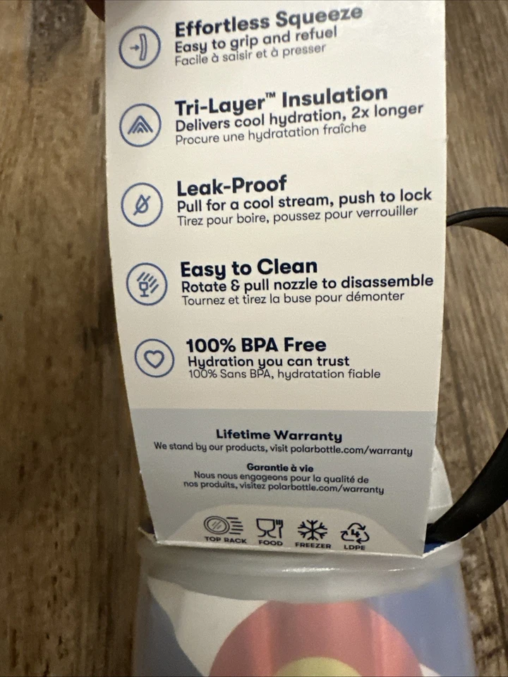 Scheels Colorado Insulated Polar Squeeze Bottle Leak Proof BPA Free 20 Oz NEW - Image 4 of 4