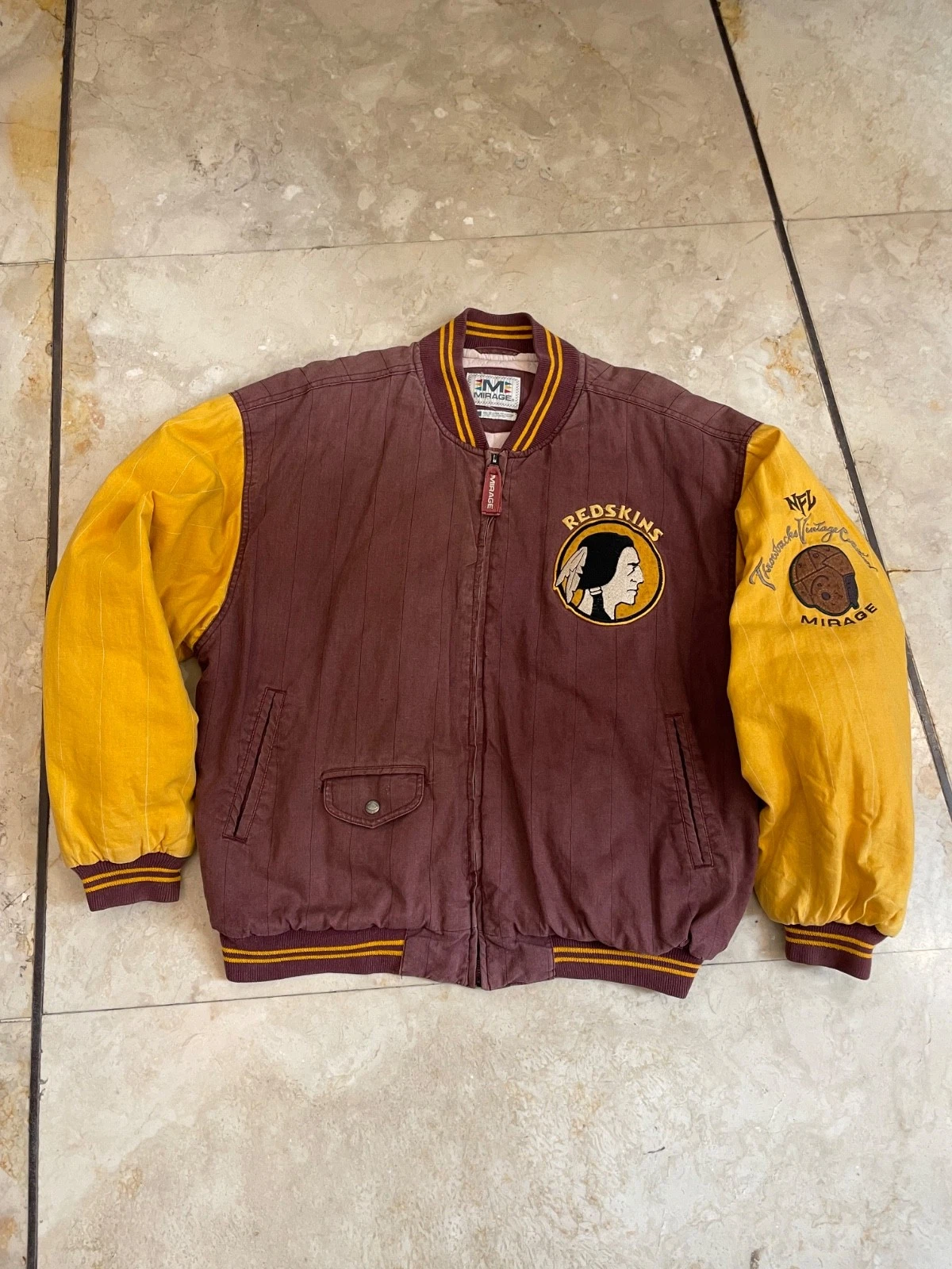 Vintage Washington Redskins NFL Mirage Bomber Jacket image 1