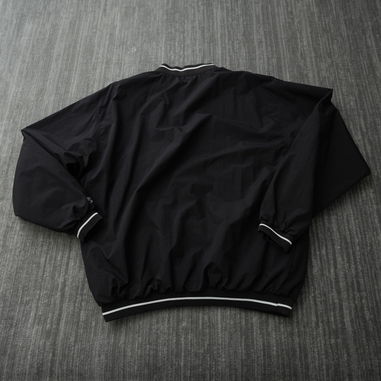 Rawlings Jacket Men Large Black Solid White Pullo… - image 9