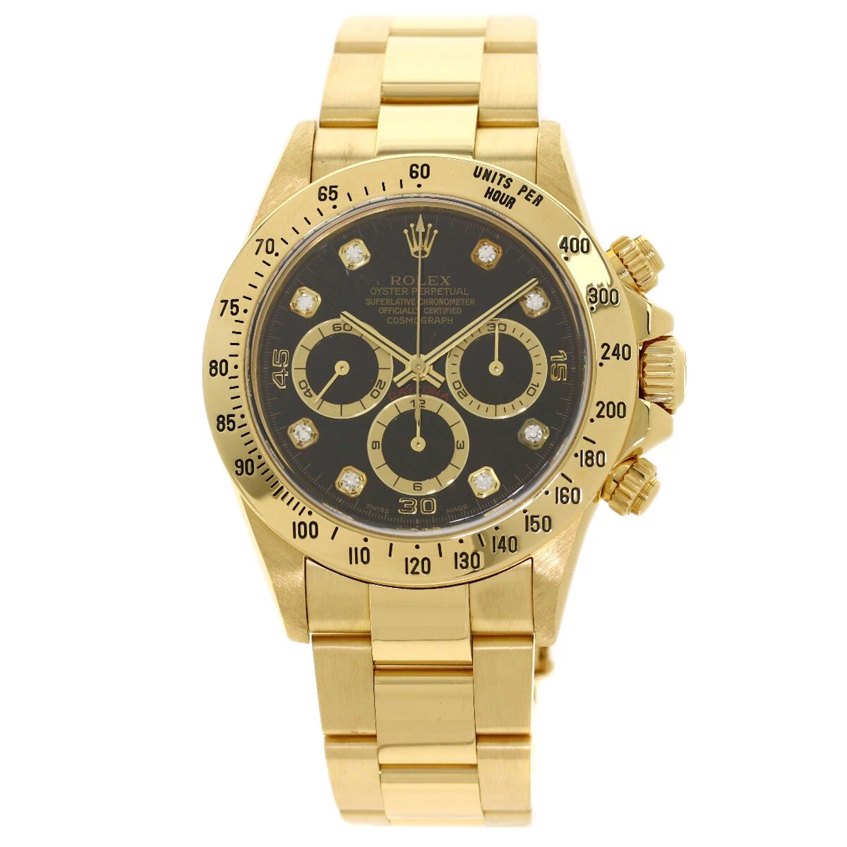 ROLEX Cosmograph Daytona 8P Orologi Diamanti 16528G K18 Oro Giallo 18K Yello