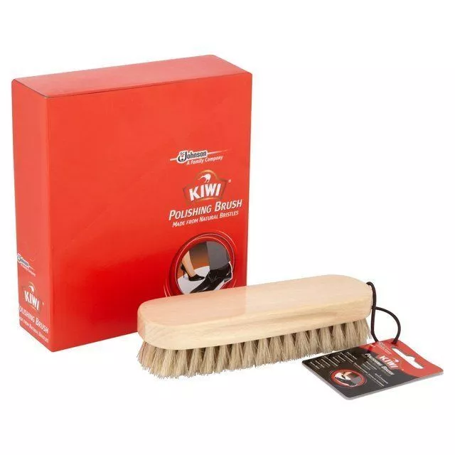 GENUINE ORIGINAL KIWI SHOE BRUSH BRUSHES LEATHER SHOES BAGS BOOTS PURE BRISTLE