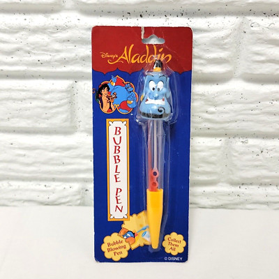 Disney's Aladdin Bubble Blowing Pen 1990's New Item #5817 Sealed