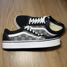 VANS Old Skool Custom G Women’s 7 / Men’s 5.5 Rare GG Monogram Fabric VGC