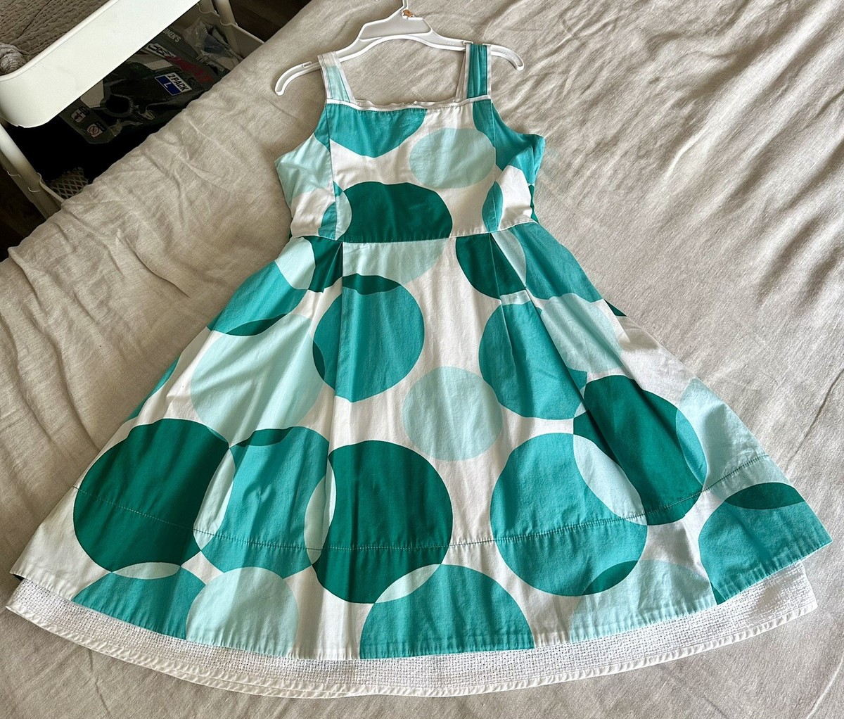 Robe Fille à Pois Multicolore Taille 12 - Occasion Très Bon état | Longueur Genou, Coupe A-Line