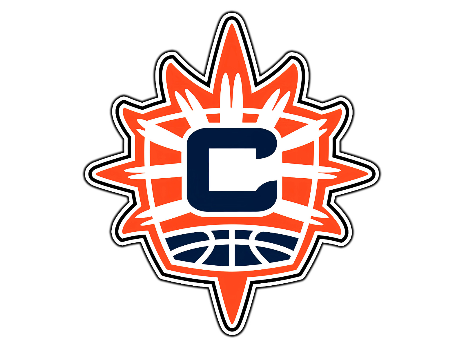 Connecticut Sun Logo Basketball Fan Sticker Waterproof Vinyl Decal Die-Cut