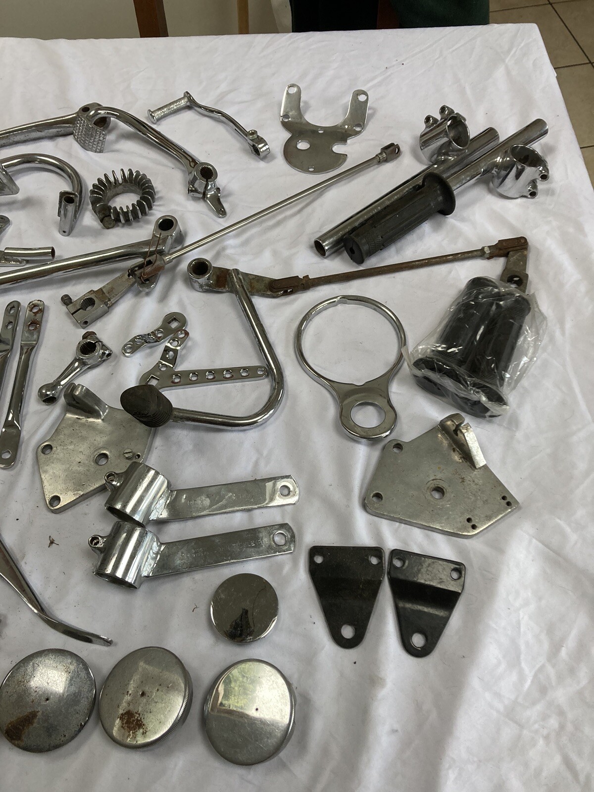 Assortment Of Vintage Motorcycle Parts eBay