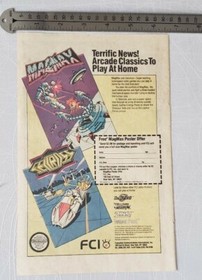 Magmax/ Seicross Nintendo NES RARE Print Advertisement 