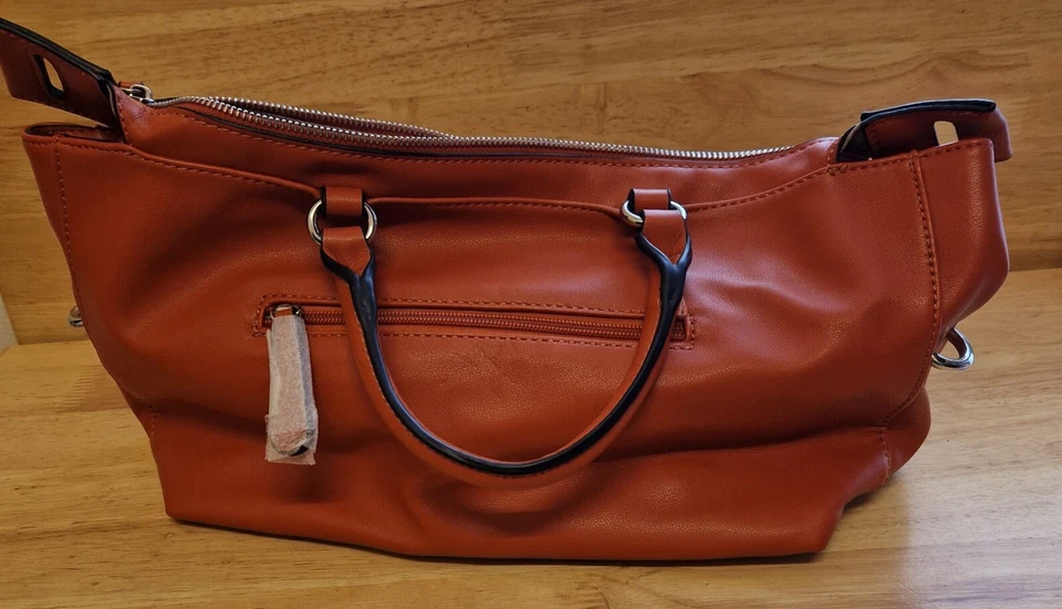 New - David Jones Paris New Cognac CM5204 Embellished Tote Bag. - Image 4 of 4