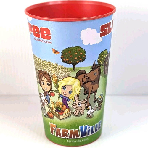 FARMVILLE 7-Eleven Slurpee Collector's Cup 2010 Zynga Games 32oz Great +