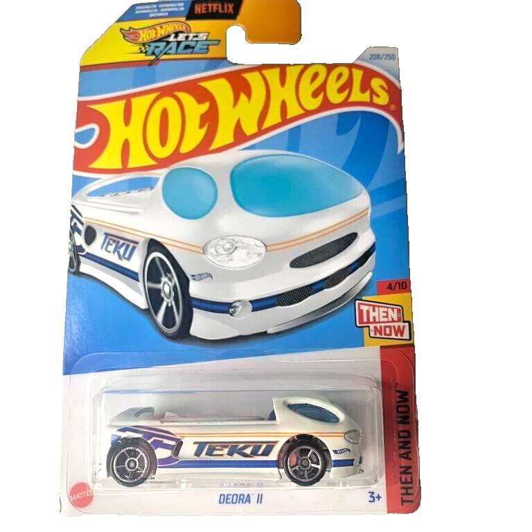 HOT WHEELS 2024 DEORA II METALFLAKE WHITE 208/250 HTC68 LET'S RACE NETFLIX SHOW