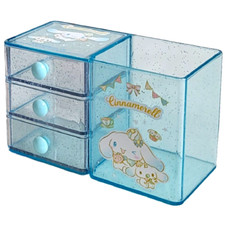 Cinnamoroll Pencil Pen Stationery Makeup Tools Stand Holder Drawer Case Box