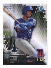 Khalil Lee 2019 Bowman Baseball Chrome Scouts Top 100 #BTP-79 Kansas City Royals