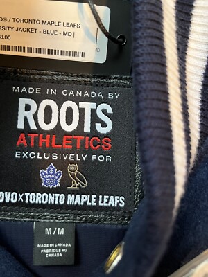 OVO X Roots X Toronto Maple Leafs Varsity Jacket 1/250 OVO X Roots X Toronto Maple Leafs Varsity Jacket 1/250