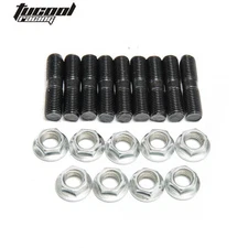 Racing 9x Stud Kit M10x1.25 Fit Mitsubishi DSM 1G, EVO1~10 Turbos Turbo L:40 mm 