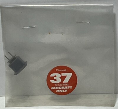 JR RX  Receiver FM Crystal Channel 37 72.530 Aircraft Only