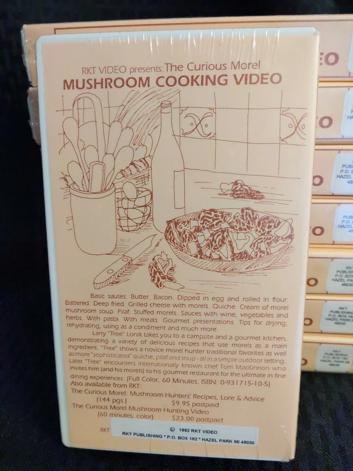 Mushroom Cooking: The Curious Morel VHS Larry Lonik - Image 3 of 4