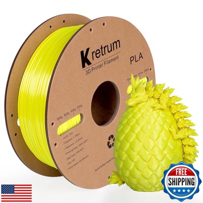 Kretrum PLA 3D Printing Filament 1.75 mm Dimensional Accuracy +/- 0.2 mm 1 KG