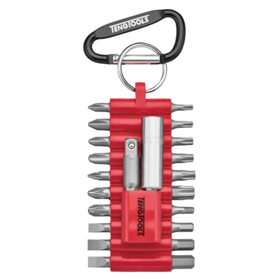 Teng Tools 22 Piece 1/4 Inch Hex Drive Clip Ring Assorted Bits Set